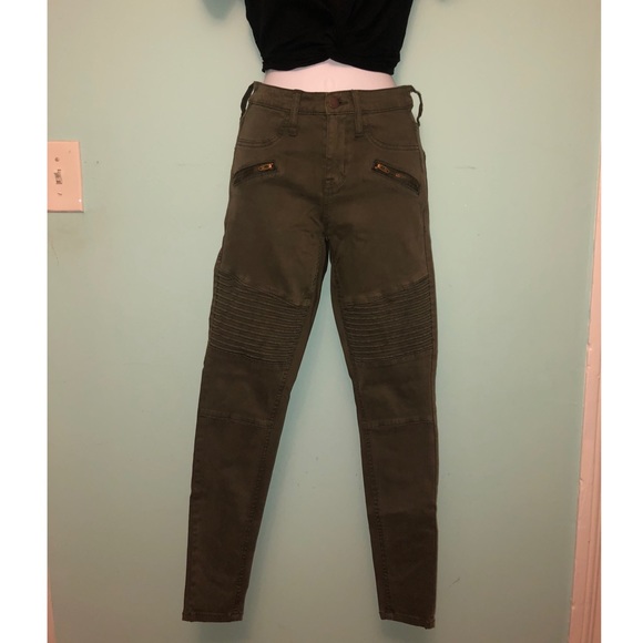 Mossimo Moto Olive Pants - Picture 1 of 3